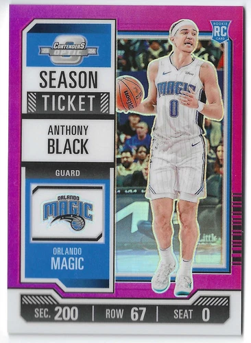 2023-24 Panini Contenders Optic ANTHONY BLACK Pink /75 Rookie RC