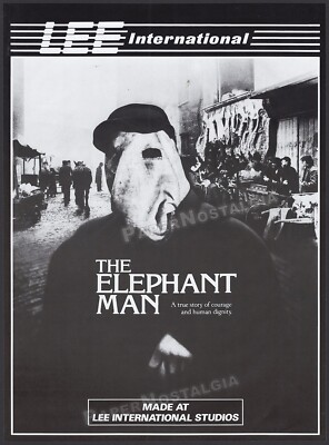 THE ELEPHANT MAN - Original 1982 Trade AD / poster _ Lee Studios _