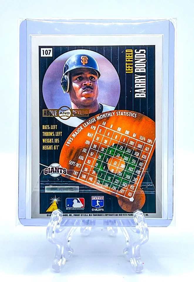 BARRY BONDS 1996 Pinnacle Summit #107 ABOVE & BEYOND PARALLEL GIANTS LEGEND - Image 2 of 2