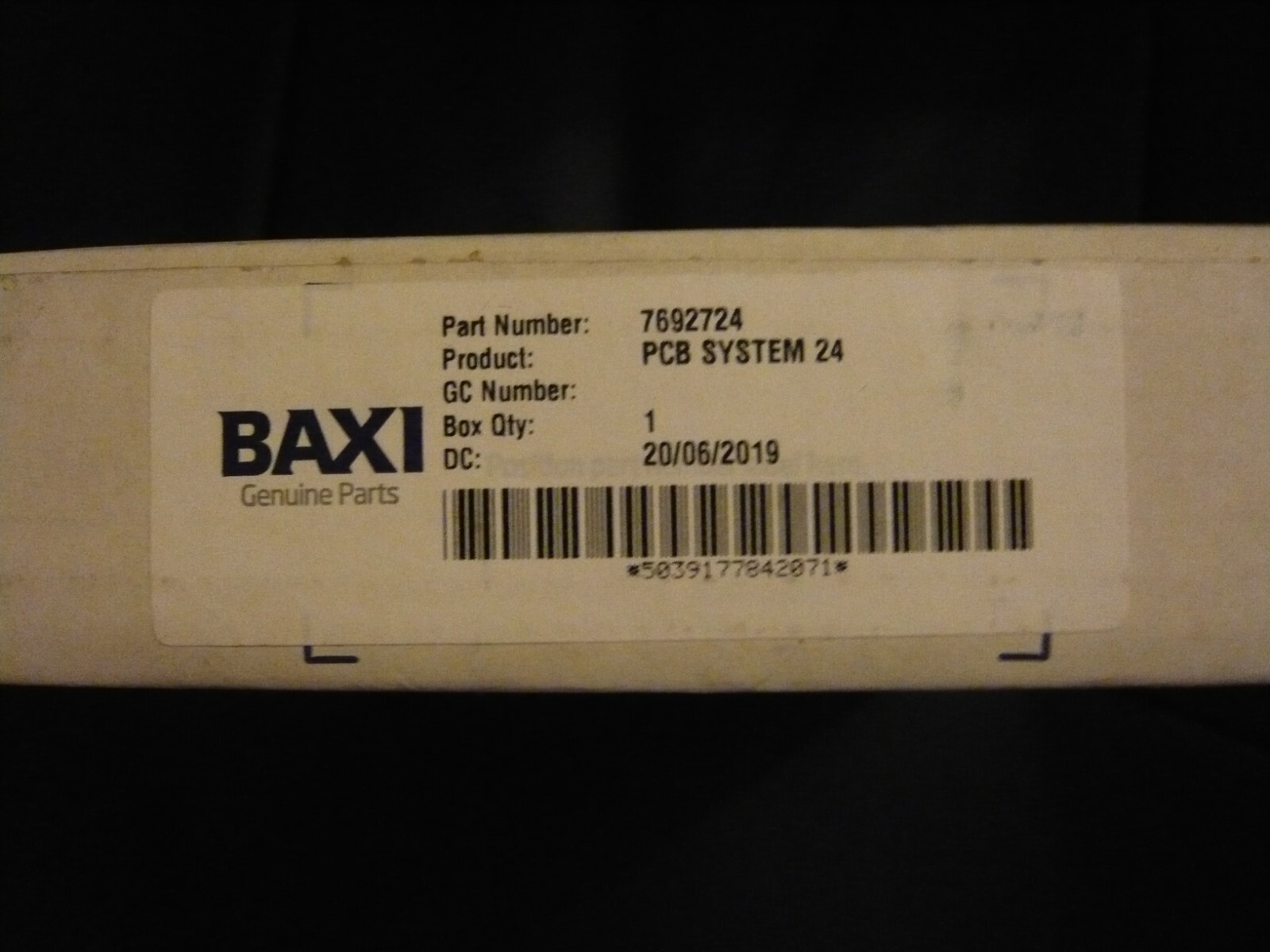 Baxi PCB System 24 Part Number 7692724 to Clear for sale online | eBay 