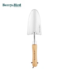 Berry&Bird Garden Hand Shovel Stainless Steel Digging Trowel With Wooden Handle