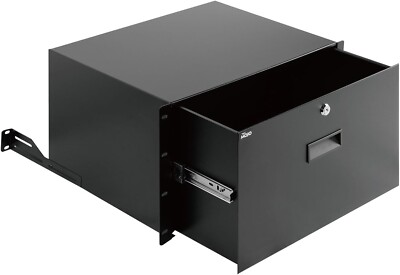 Tecmojo 6HE Rackschublade, Rackeinbauschublade für 19 Zoll Netzwerk/Server/AV Rack