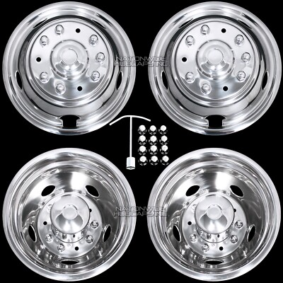 fits Dodge Ram 4500 5500 2011-2025 19.5'' 10 Lug Dual Wheel Simulators Rim Liners