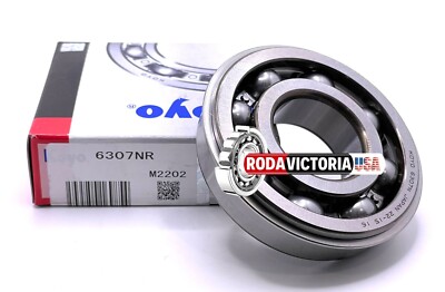 KOYO 6307 NR BALL BEARING, OPEN TYPE, NO SEALS + SNAP RING