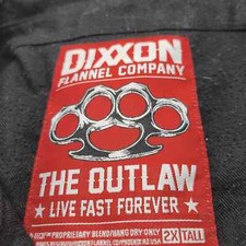 Dixxon Flannel Company "The Outlaw" Long Sleeve Flannel Shirt with Snaps Sz.2XLT