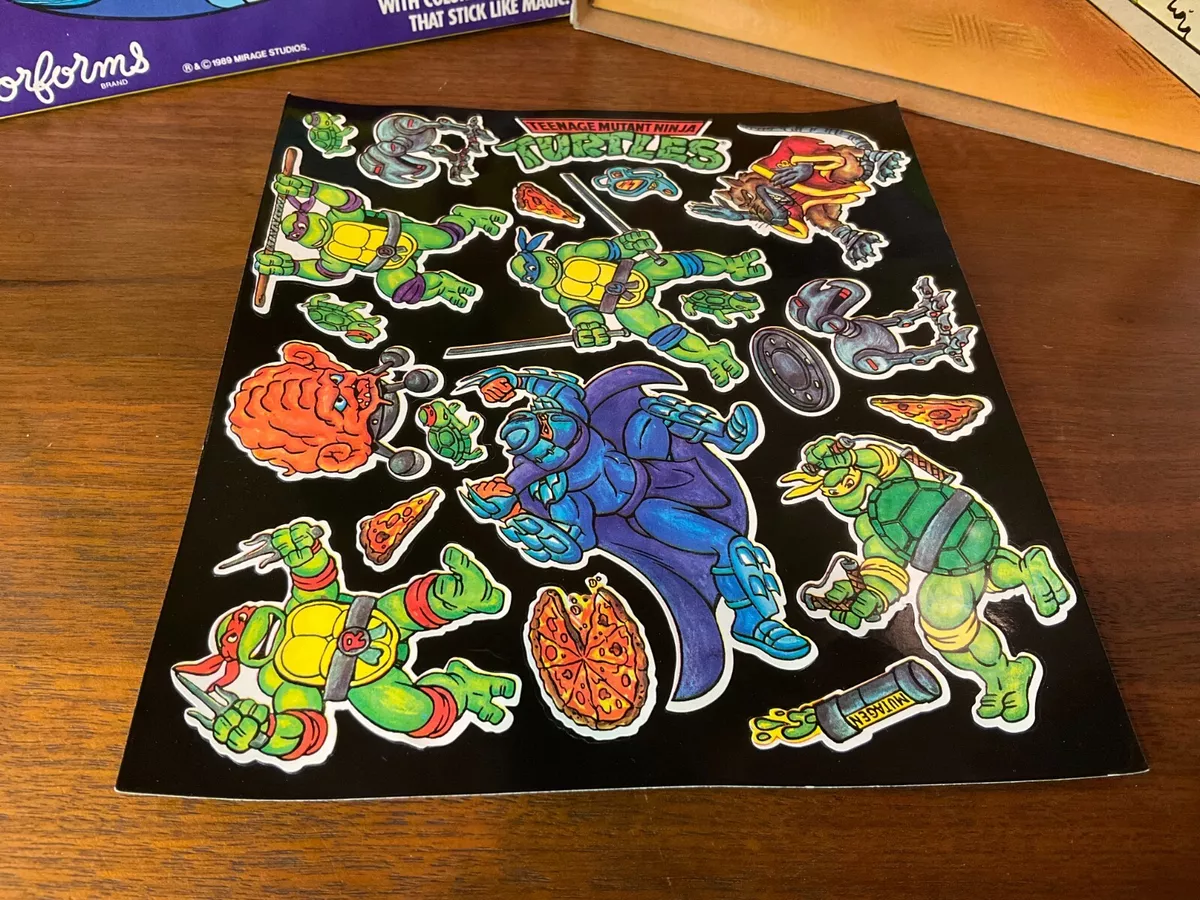 Vintage 80s Teenage Mutant Ninja Turtles TMNT Colorforms Adventure Set 1989