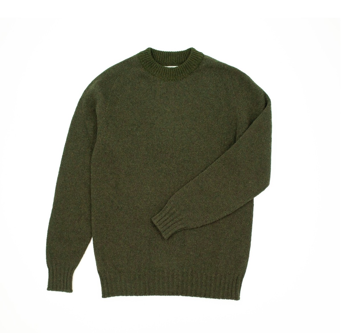 Modern Fit Shetland Crew Neck Jumper UK