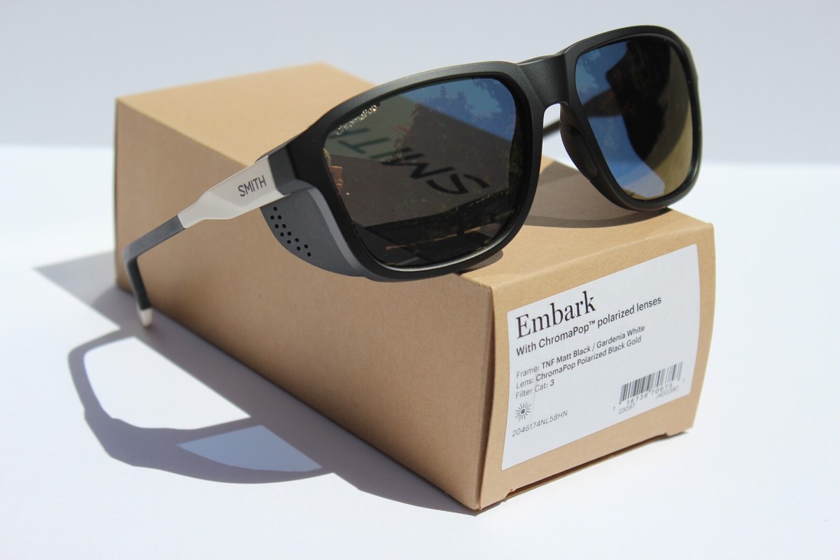SMITH OPTICS Embark POLARIZED Glacier Sunglasses Black/Gold