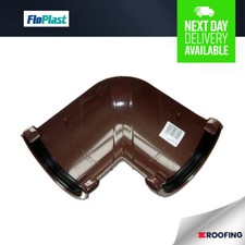 FloPlast Half Round Gutter 90° Bend, Brown – 112mm *Bulk Buy Available*