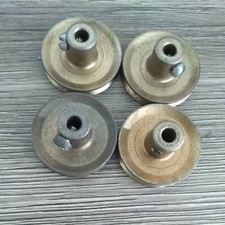 Gilbert Erector Set Part P-7 Brass Plated Pulley 3/8" Hub Lot of 4