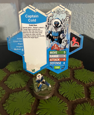 Heroscape Custom Card & Figure / Captain Cold / DC Supervillain