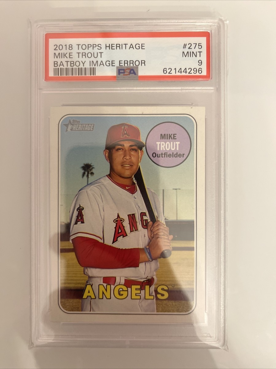 マイク トラウト Topps Heritage Image Variation 2023 Topps Heritage - Error Variation Mike Trout #5 for sale
