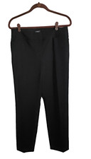 Ann Taylor Dress Pants SZ 8 Black Straight Leg Career Classic Workwear 28" L