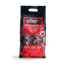 Weber Barbeque Briquettes | 4 Kg Bag | BBQ Coal for Weber Grills | Coal BBQ Fuel