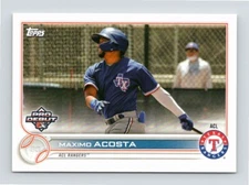 2022 Topps Pro Debut Maximo Acosta - ACL Rangers PD-151