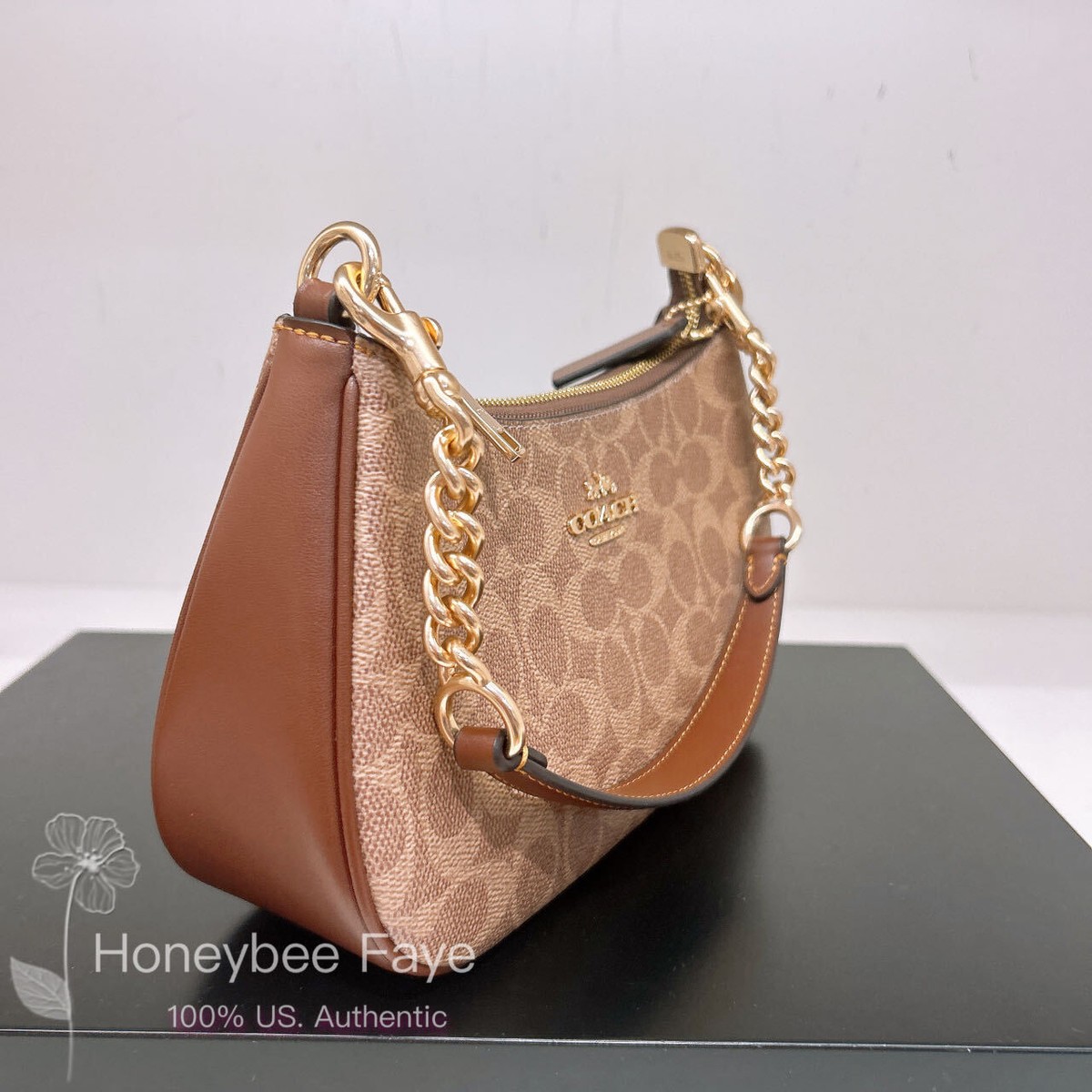 NWT Coach Teri Shoulder Bag In Signature Canvas CV933 | eBay