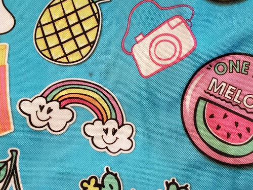 Super Rare Large Justice Tote Towel Bag Fun In The Sun Backpack 19.5" x 14.5 Sac - Picture 9 of 12