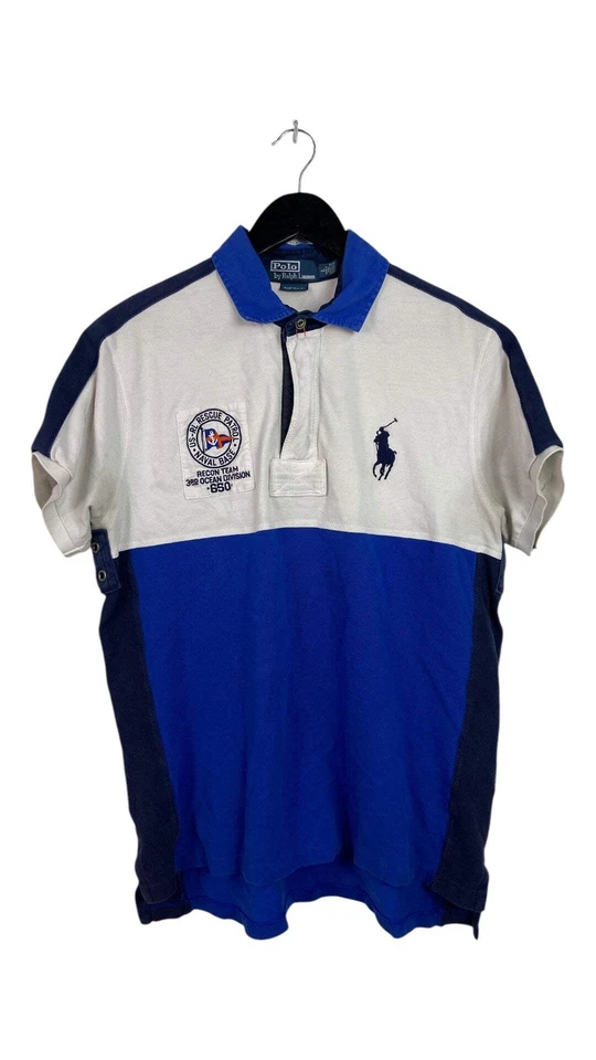 Camisa polo vintage Ralph Lauren Recon Team tamanho G