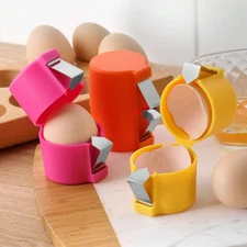 Egg Breaker Manual Shell Egg Cracker Tool Separator Opener Kitchen Tools 3/4PCs