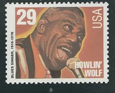 Scott # 2861...29 Cent...Howlin' Wolf..2 Stamps...