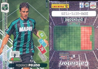 FUSSBALLER 2014/15*ADRENALYN PANINI KARTE N.322*SASSUOLO-PELUSO*NEU