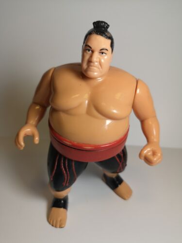 YOKOZUNA WWF Wrestling Figure Hasbro Retro 1990s T...