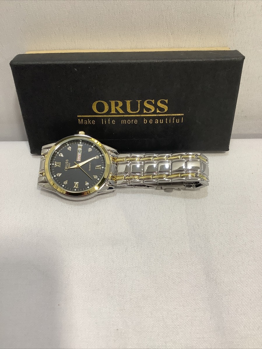 【000081】2002 S&S MEN'S COLLECTION Oruss Men's Gold and Silver Watch | eBay