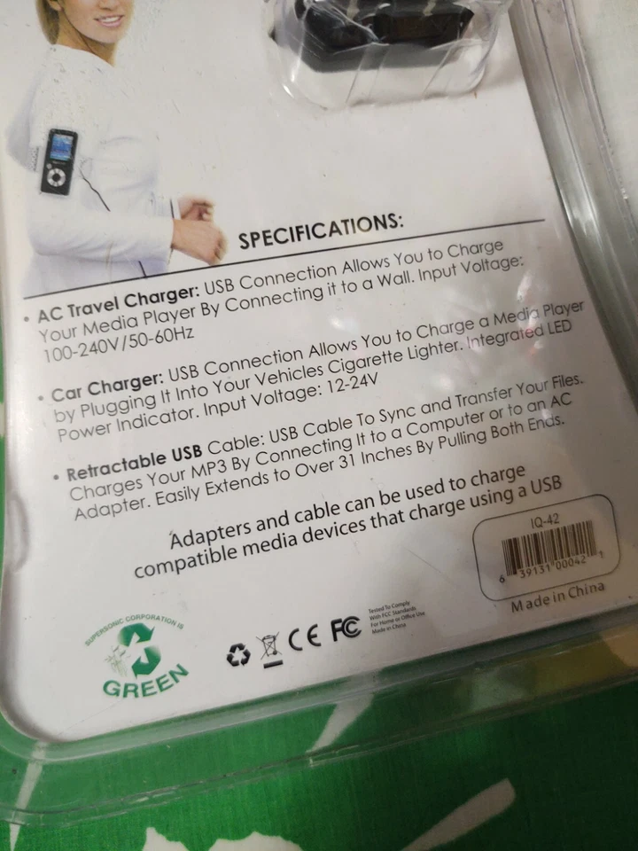 Kit de carga 3 en 1 IQ Sound IQ42 para hogar y modelo de coche Foto 4 de 4
