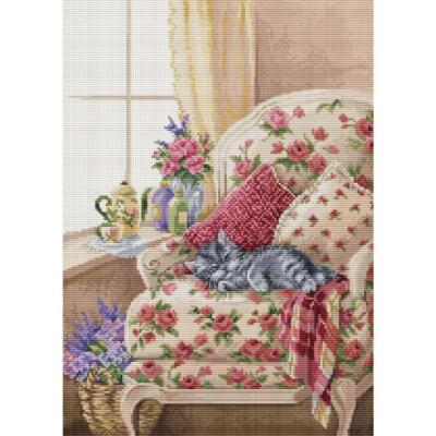 Luca-S Kreuzstich Set ''Schöne Träume'', Zählmuster, 24x33cm