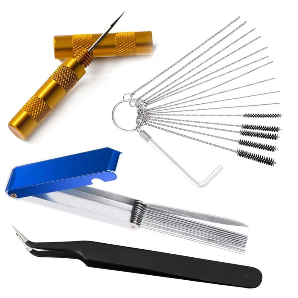 Carburetor Carb Dirt Cleaning Jet Remove Tool For Motorcycle Lawn Mower Airbrush - Image 3 of 4