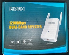 MSRM US753 .1200Mbps DUAL-BAND REPEATER WIFI RANGE EXTENDER