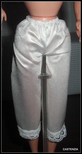 LINGERIE BARBIE DOLL O'HARA GONE WITH THE WIND WHITE SILK PANTALOONS ACCESSORY
