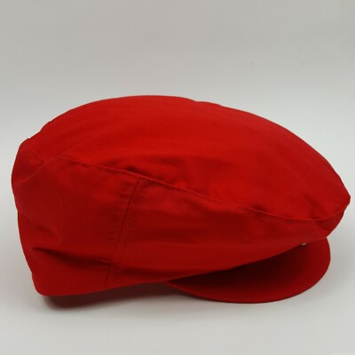 Vintage 80s Mens Adjustable Snapback Cabbie Hat Newsboy Cap Golf
