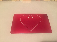 ITUNES Red Earbud Heart 2008 Foil Download / Gift Card 0