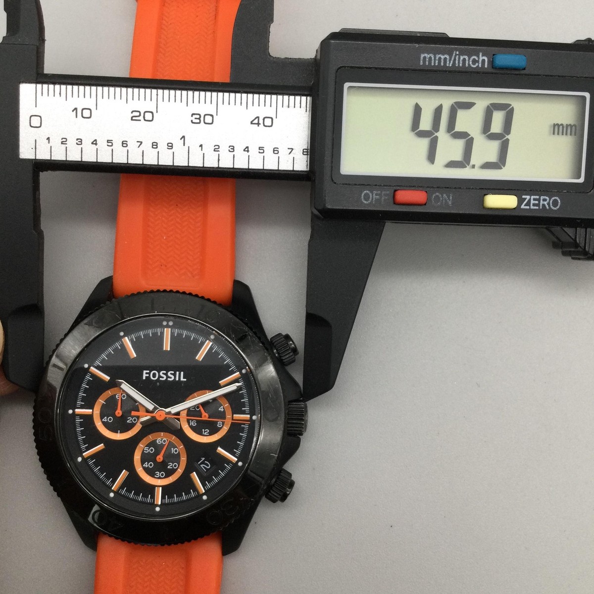 45.9mm bubble face Analog Watch gold tone bezel with Black genuine Leather band Vostok watch with 24 hour timezone bezel and icebreaker case main image 3