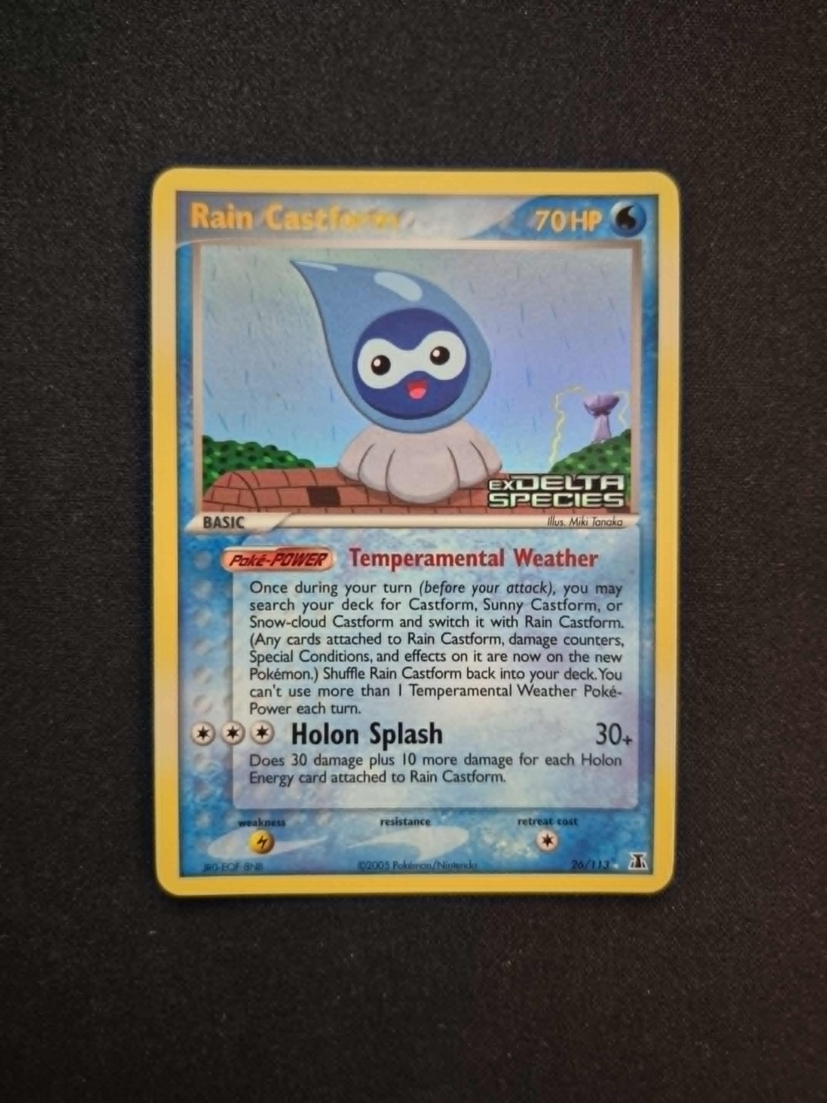 Rain Castform 26/113 NM - Reverse Holo Rare Stamped - EX Delta Species