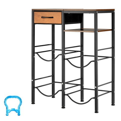 #ad Uimoso 4 Tier Water Bottle Rack with Shelf Drawer for Storing 4 Large Jugs $45.99