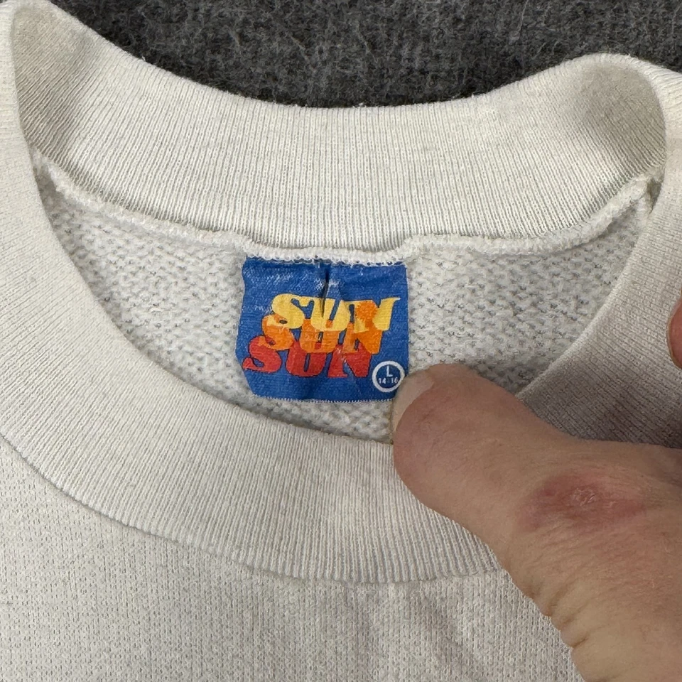 Moletom vintage California Raisins juventude grande gola redonda desenho animado videira anos 80 - Imagem 4 de 4