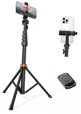 66" Phone Tripod, Tripod for iPhone with Remote Phone 66-inch ANTHRACITE