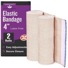 4 Inch Elastic Bandage with Self Closure - 2 Wraps 2 Count