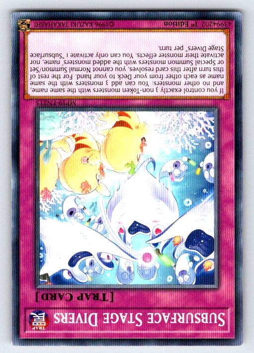 Subsurface Stage Divers MP19-EN215 2019 Gold Sarcophagus Tin Mega Pack Yu-Gi-Oh
