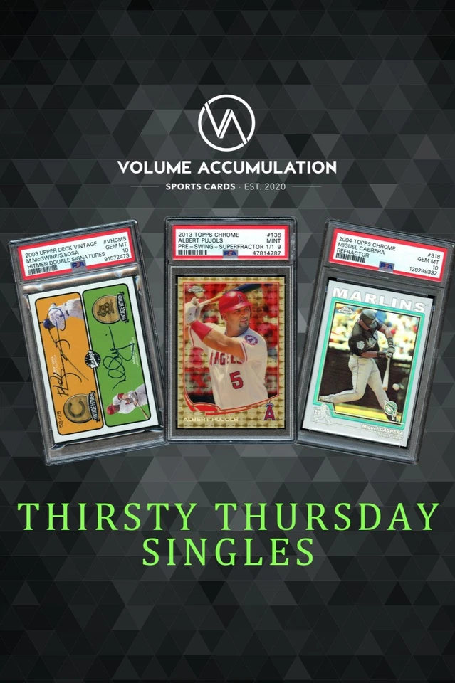 THIRSTY THURSDAYS! Multi Sport Jerseys Autos Rookies Refractors!