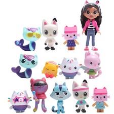 13PCS Gabby Dollhouse Cartoon Figures Set, Handmade Mini Doll New Toys Gift 2026