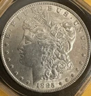 1885 Morgan Silver Dollar - great details  - AU - 90% silver