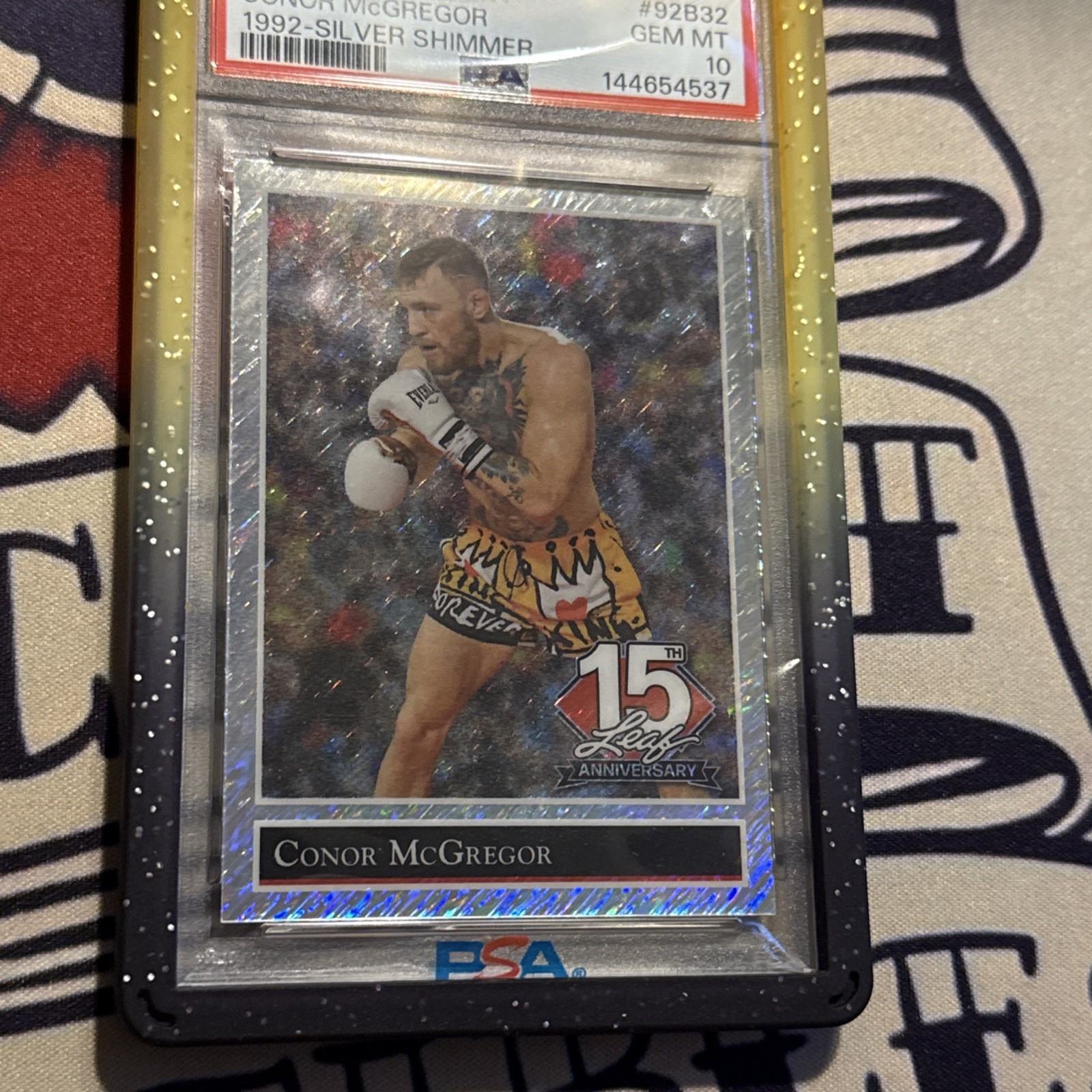 2025 Leaf 15th Anniversary National Convention - 1992 Leaf Conor McGregor 7/15 view 2