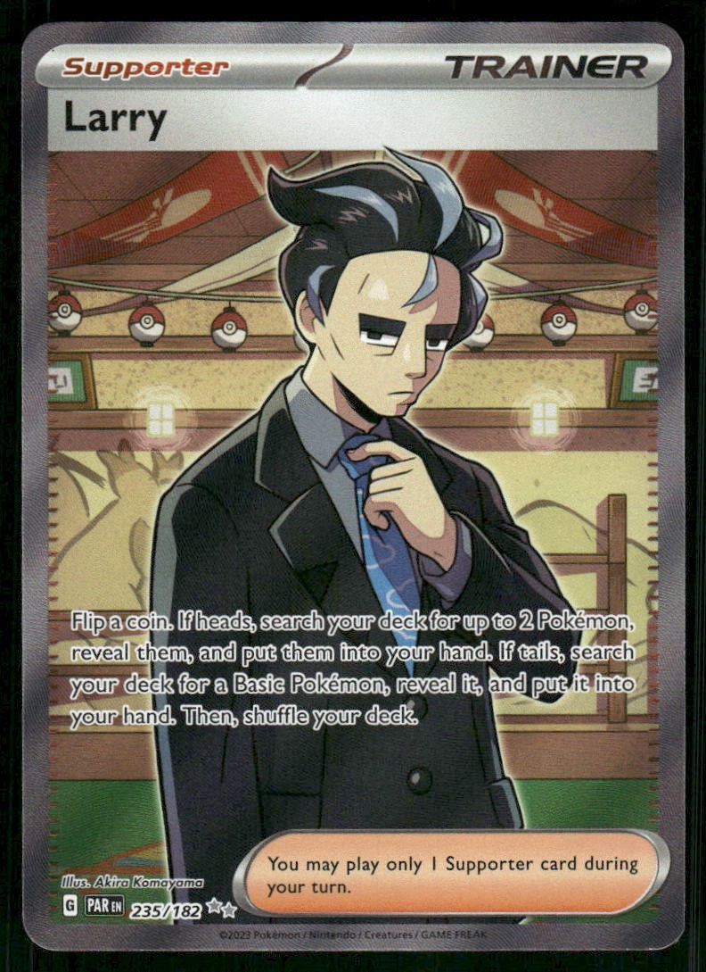 Larry - 235/182 Ultra Rare Holo NM Pokemon SV04: Paradox Rift