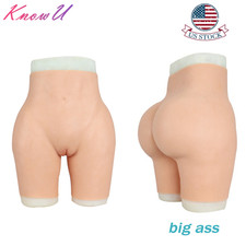 US Stock Silicone Fake Vagina Panty Crossdresser Transgender Hip Shaping Pants