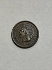 1892 Indian Head Cent Penny, US 1c Copper Type Coin, AU Nice Toning