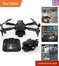 Brushless Motor Drone with LCD Screen Remote Control Drone for Beginners Dron...
