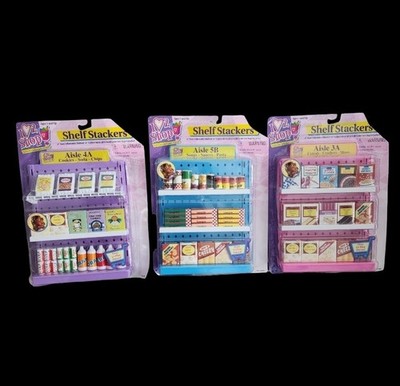 I Love 2 Shop Shelf Stackers Aisle 5B 4A & 3A Grocery Toys New In Box Vtg 1997